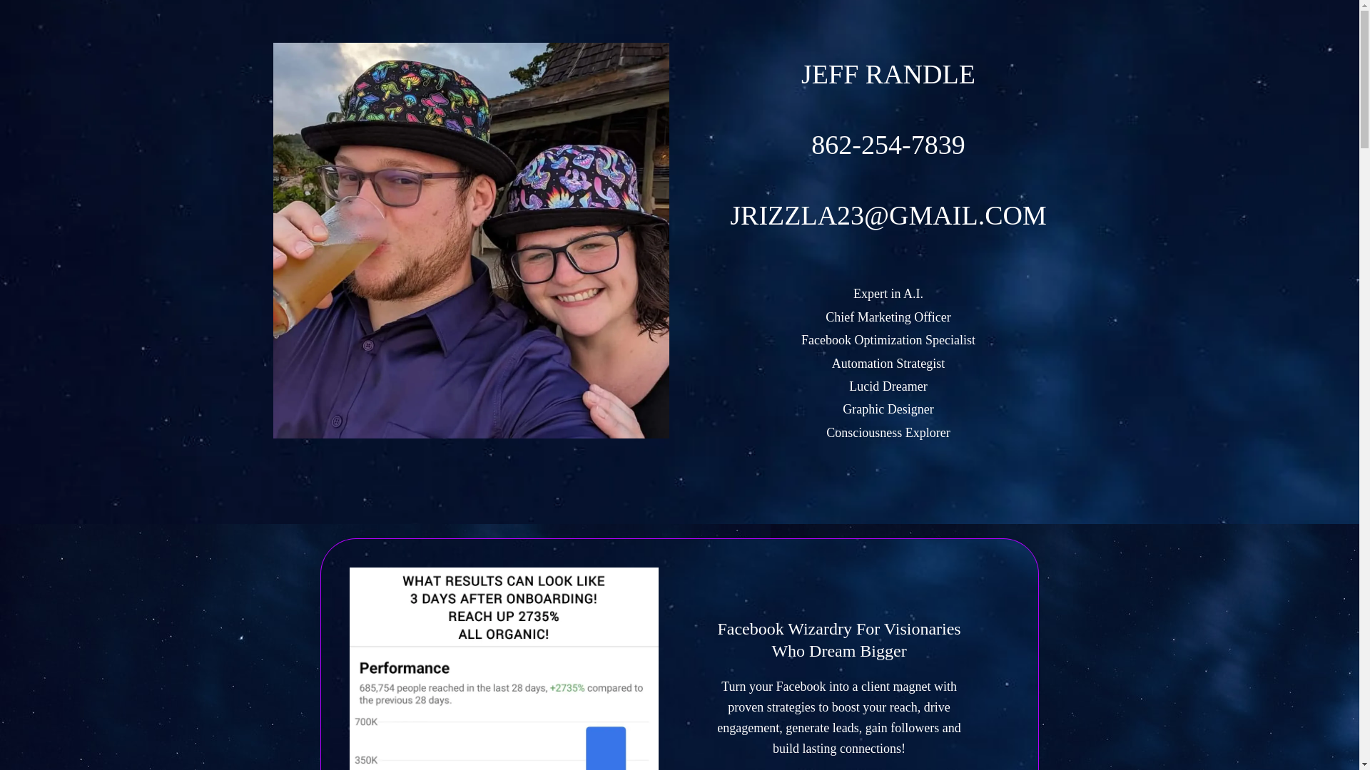 website screenshot of https://jeffrandle.io/