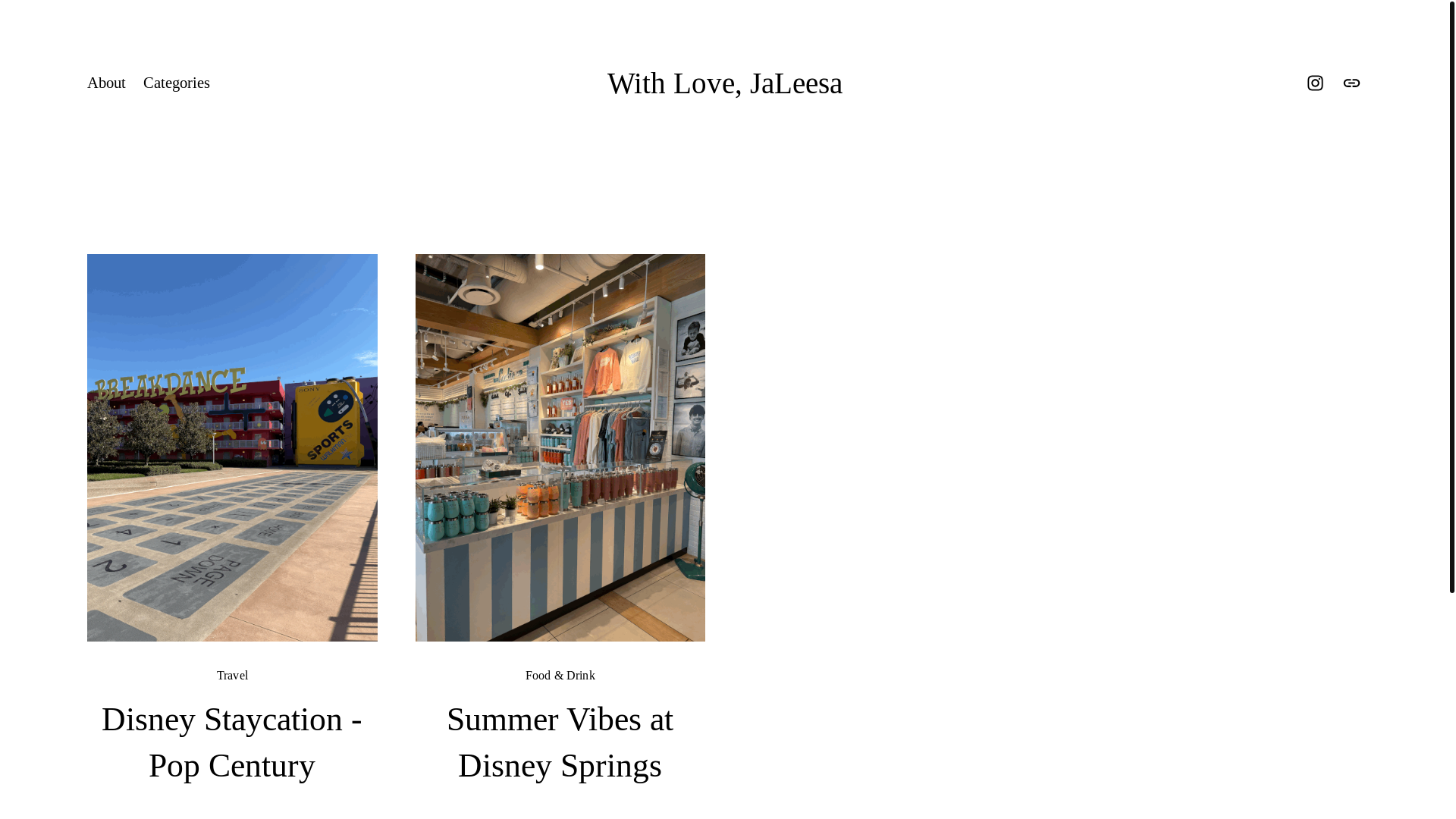 website screenshot of https://withlovejaleesa.com/