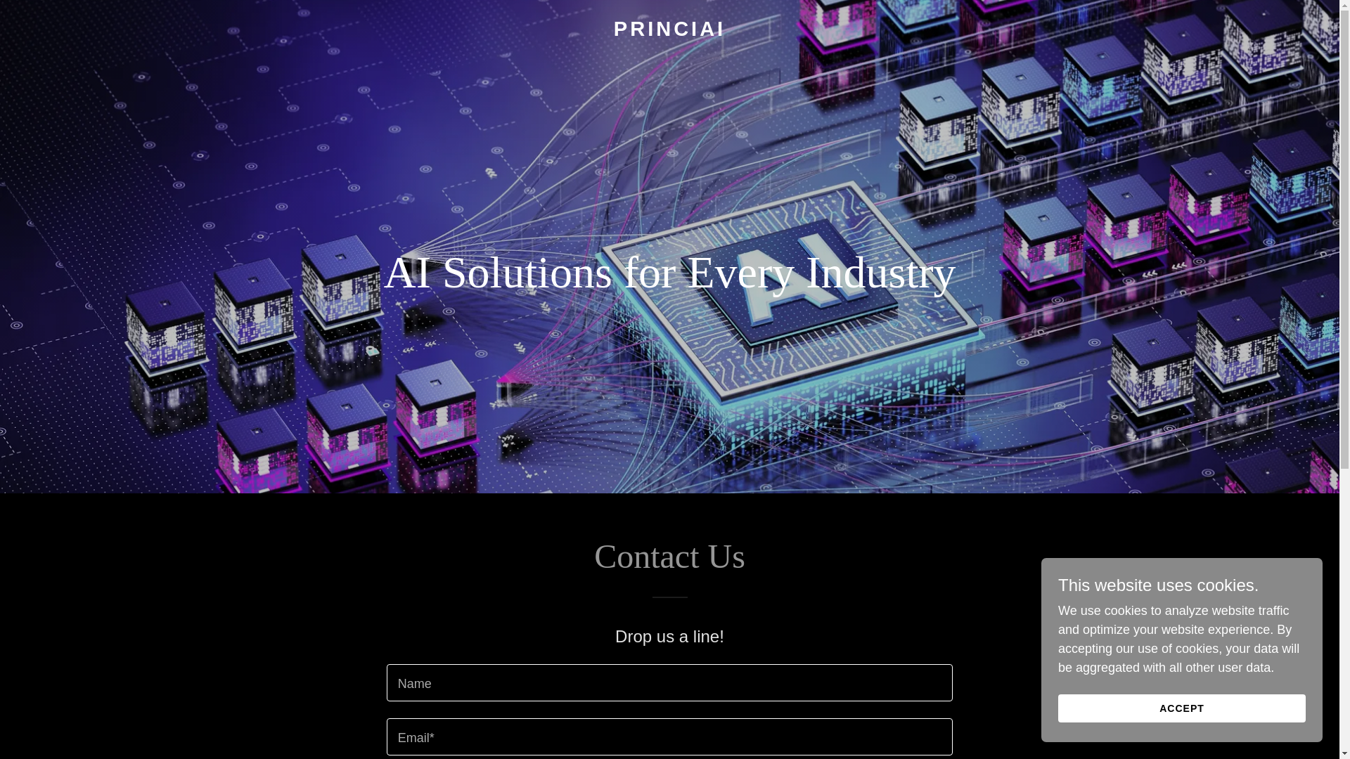 website screenshot of https://princi.ai/