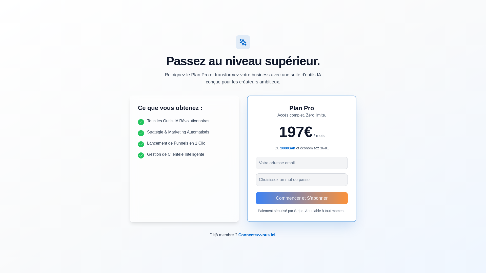 website screenshot of https://amplyzeai.fr/