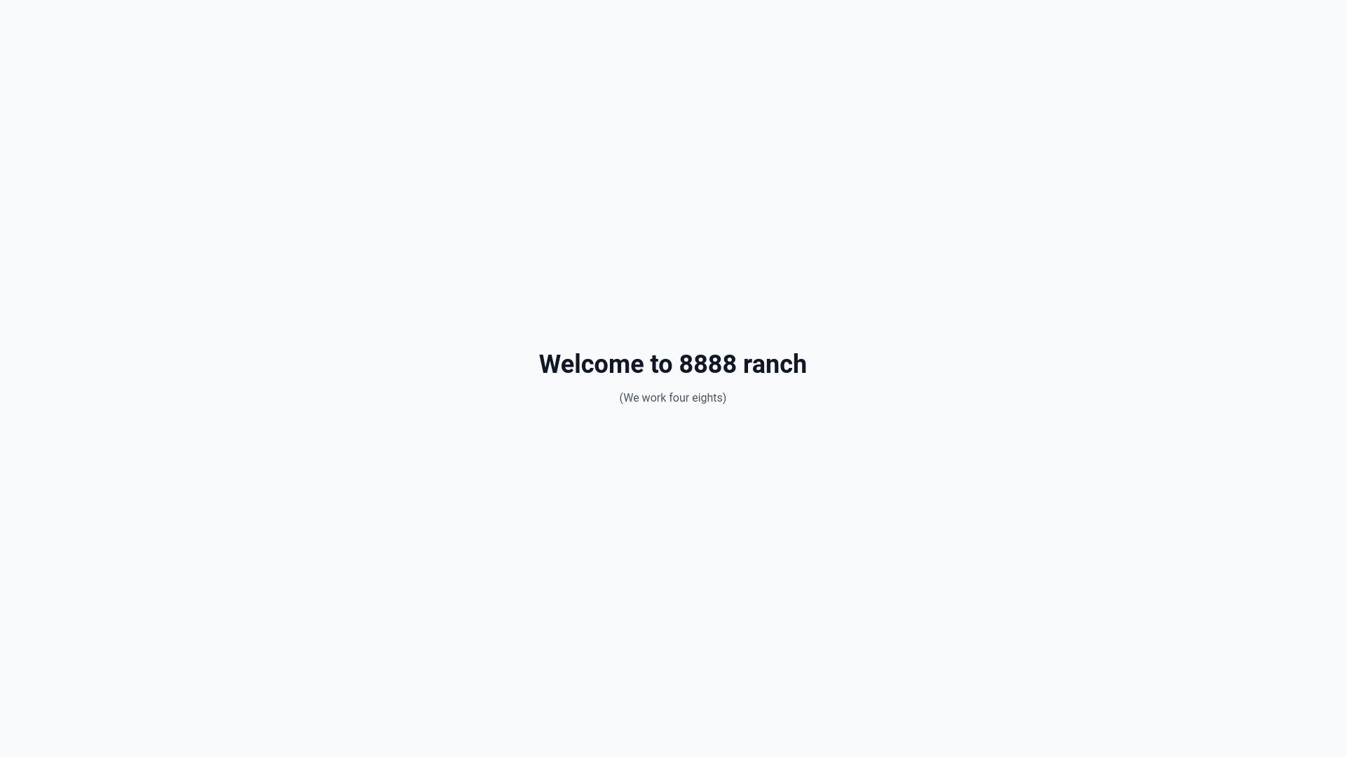 website screenshot of https://8888ranch.pages.dev/