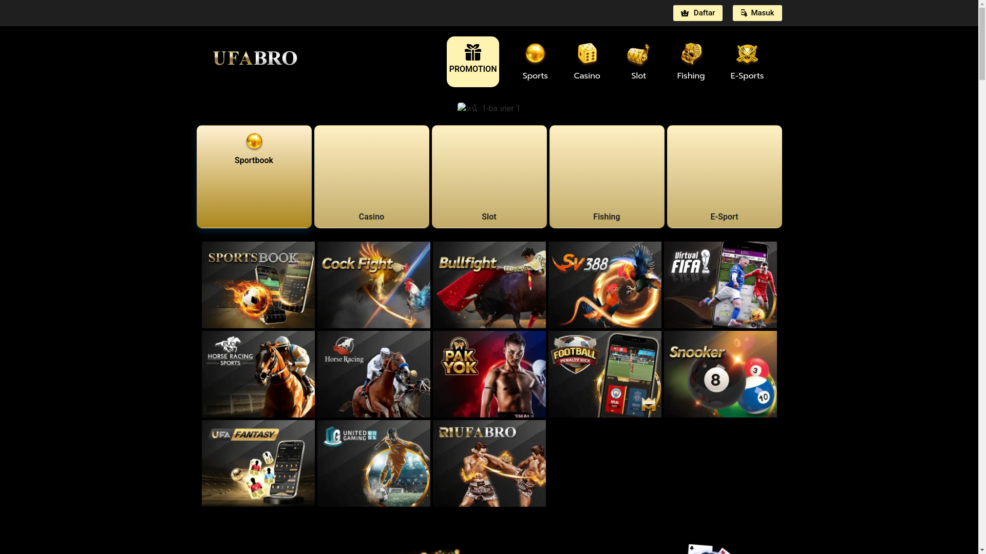 website screenshot of https://ufabro.asia/