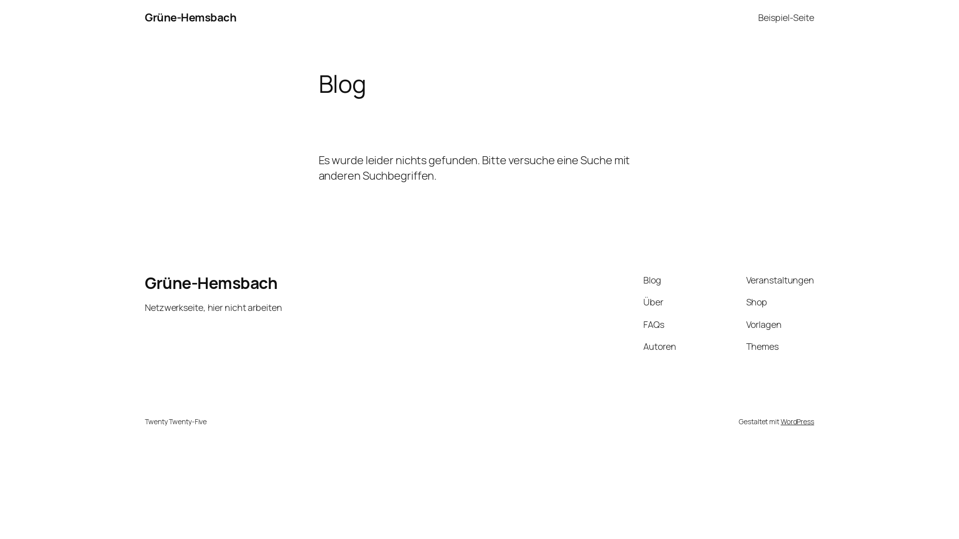 website screenshot of https://gruene-hemsbach.de/
