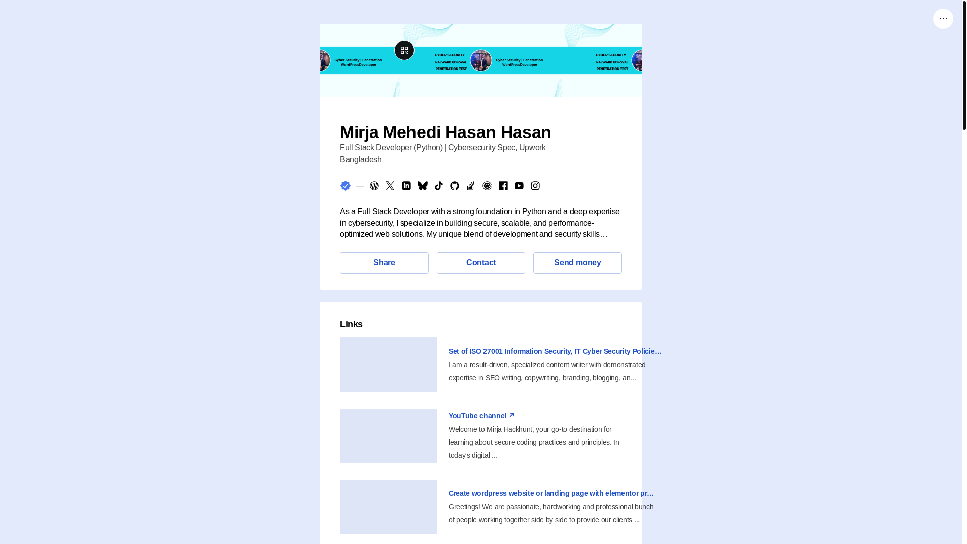 website screenshot of https://mirjamehedihasanhasan.link/
