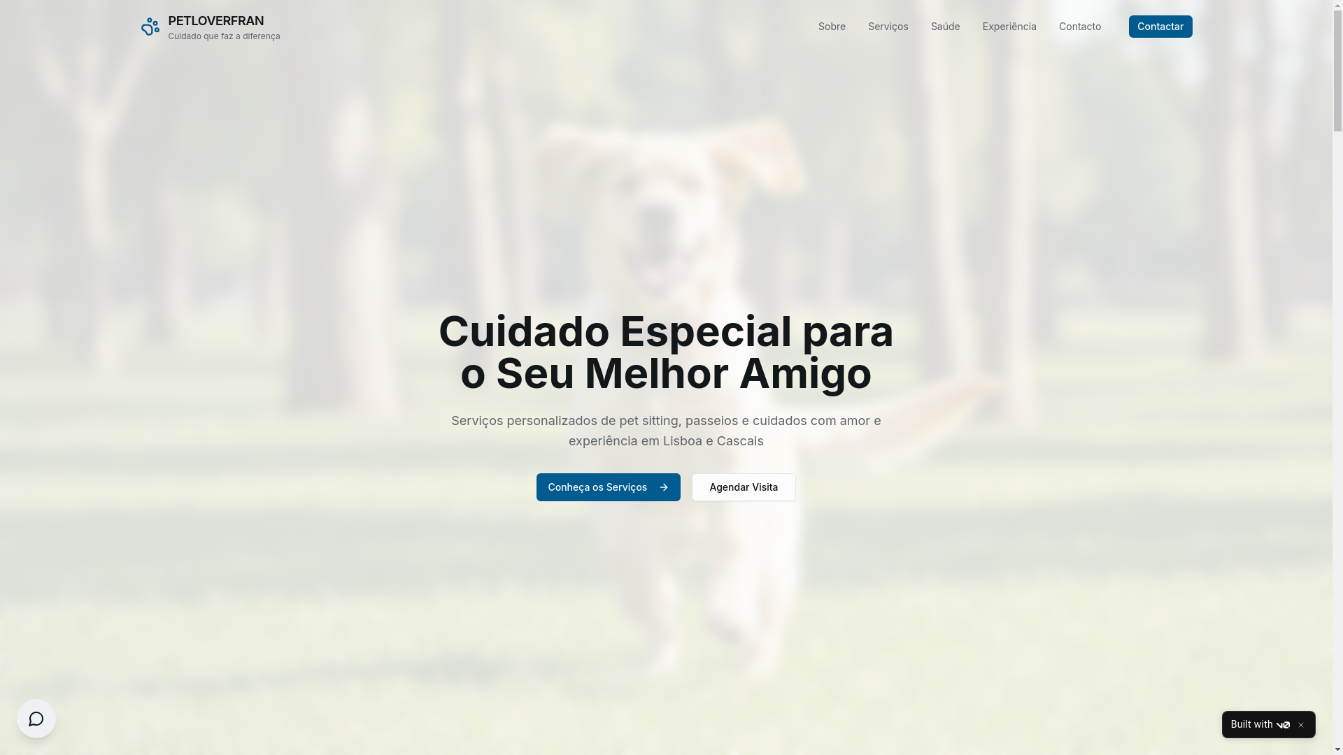 website screenshot of https://petloverfran.life/