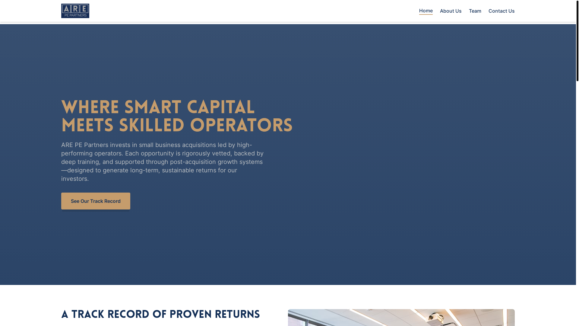 website screenshot of https://pepartnersusa.com/