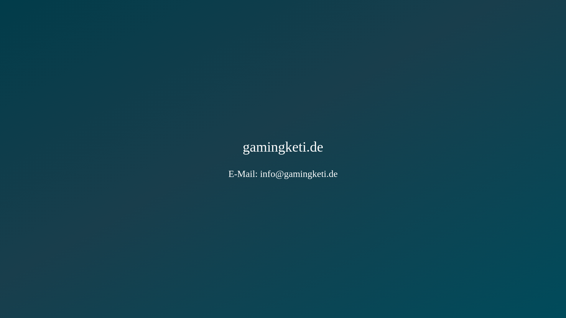 website screenshot of https://gamingketi.de/