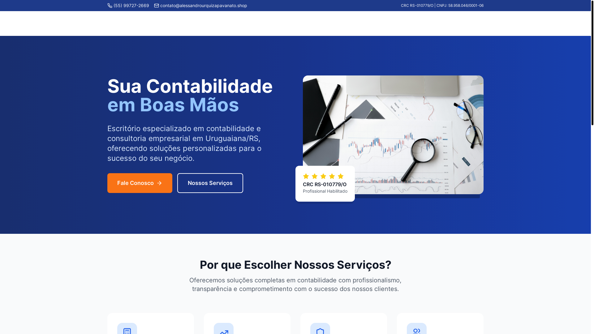 website screenshot of https://alessandrourquizapavanato.shop/