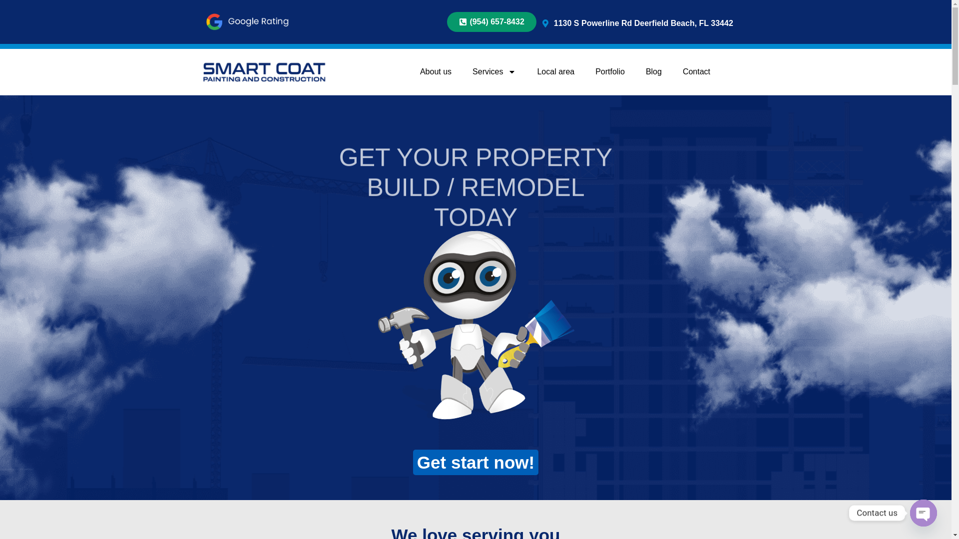 website screenshot of https://choosesmartcoatpaintingfl.com/