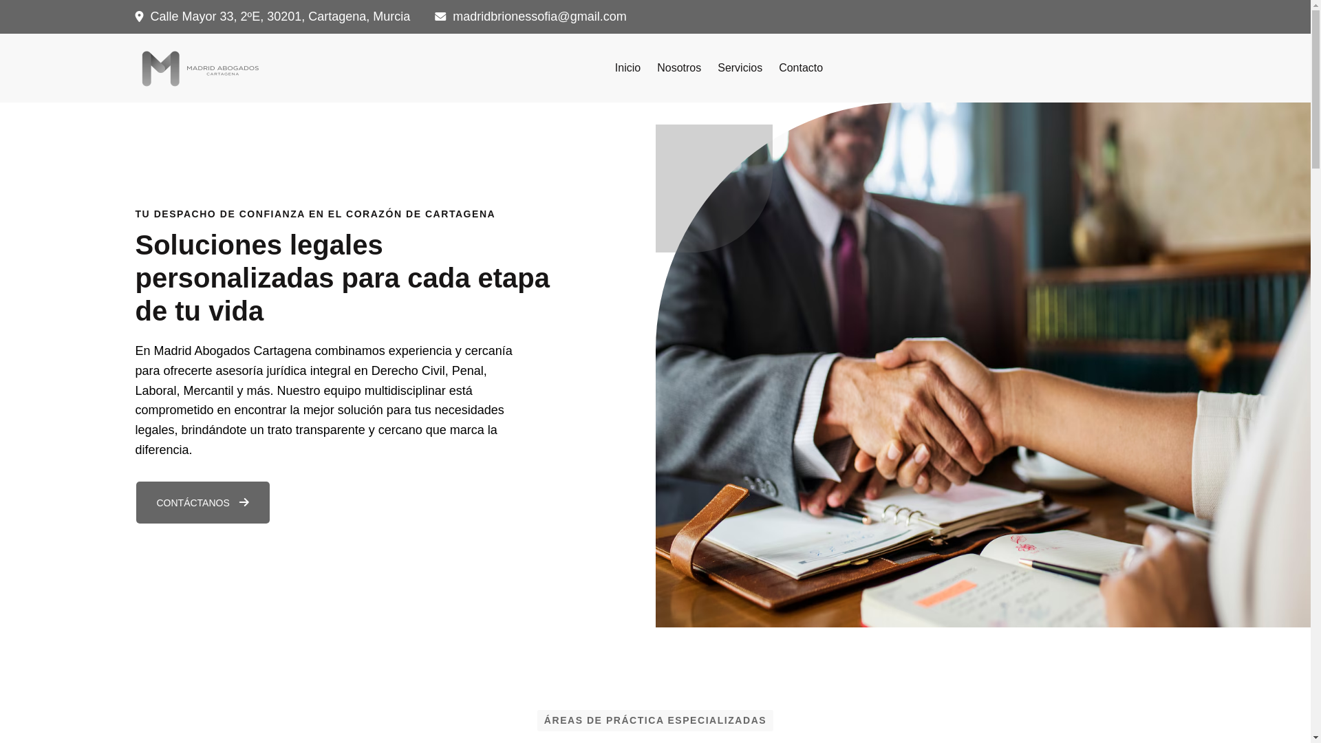 website screenshot of https://madridabogadoscartagena.es/