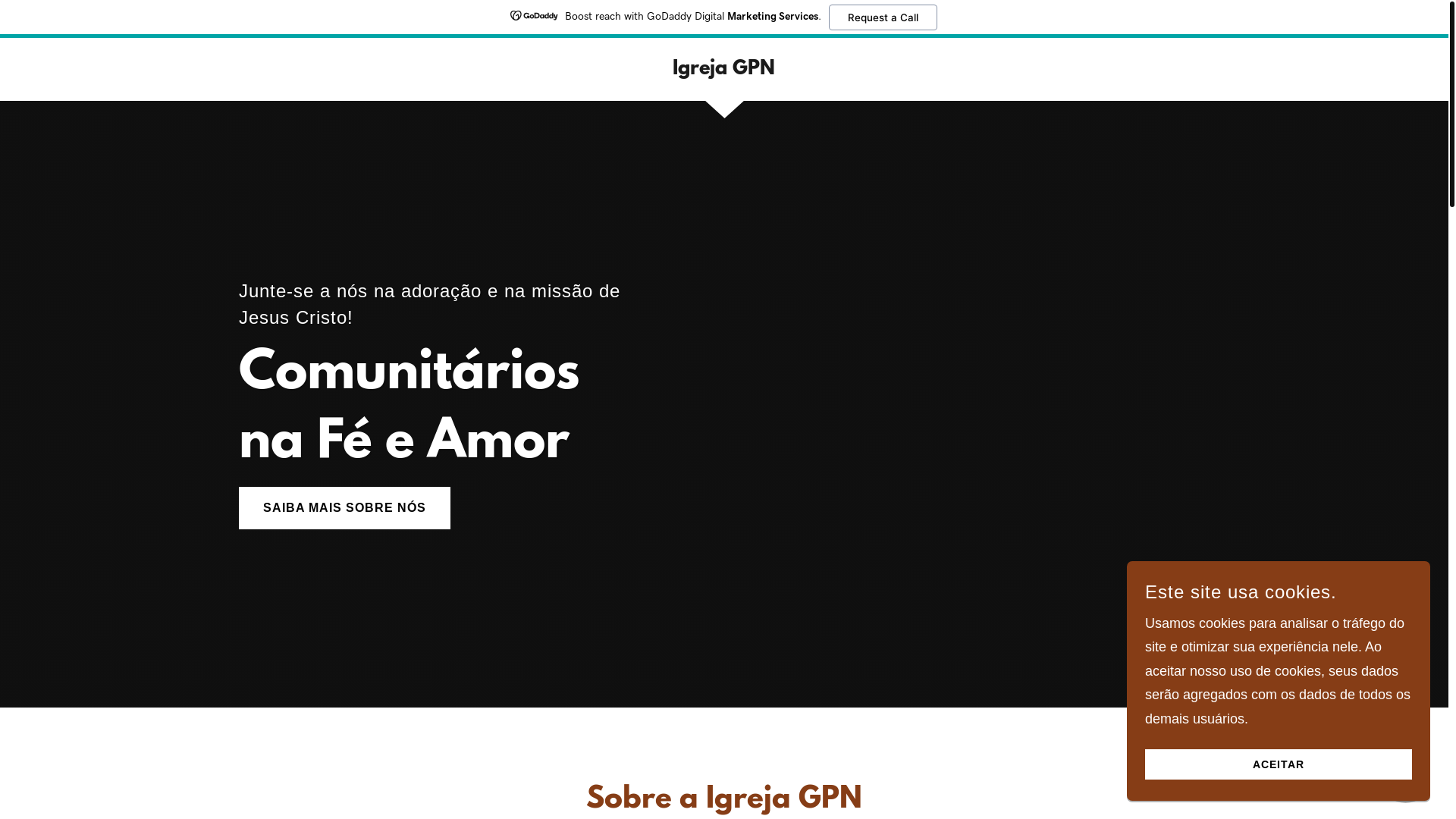 website screenshot of https://igrejagpn.com.br/
