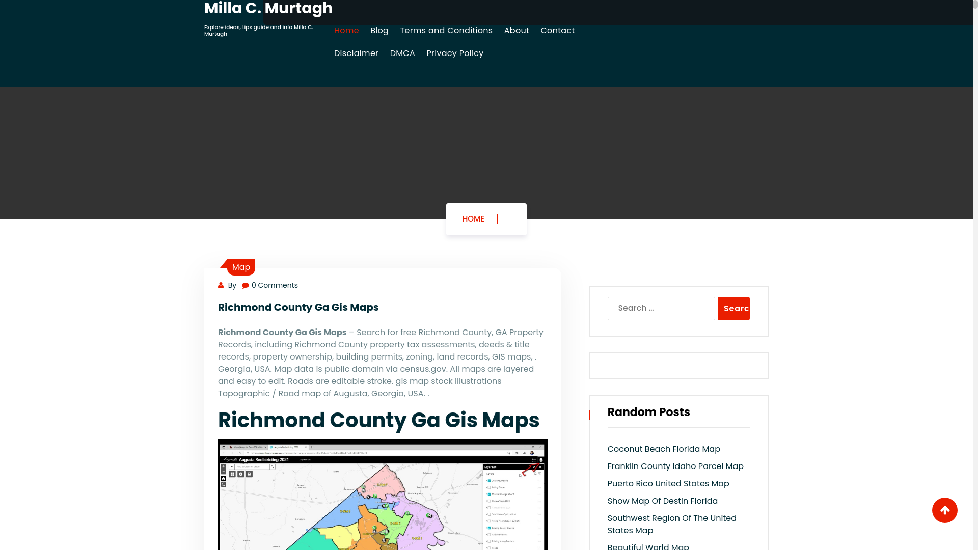 website screenshot of https://millacmurtagh.pages.dev/