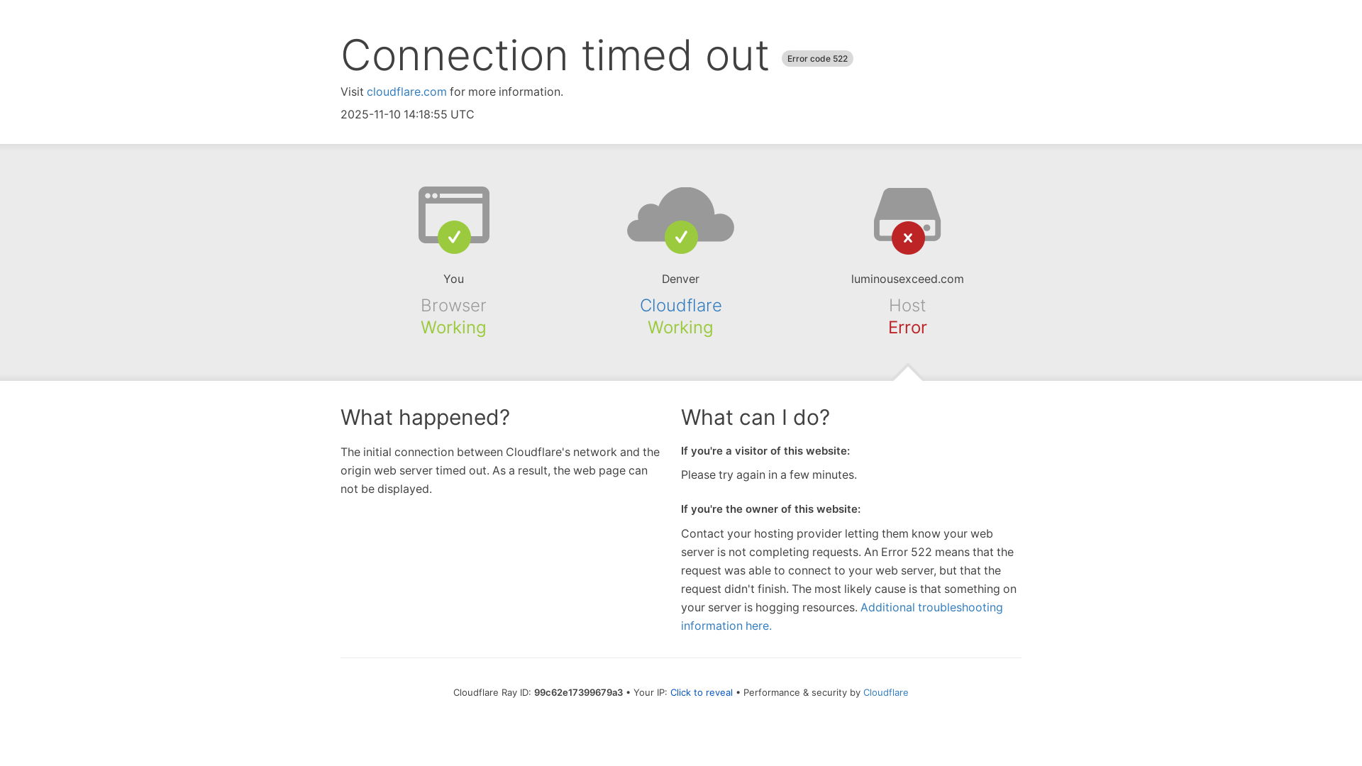 website screenshot of https://luminousexceed.com/