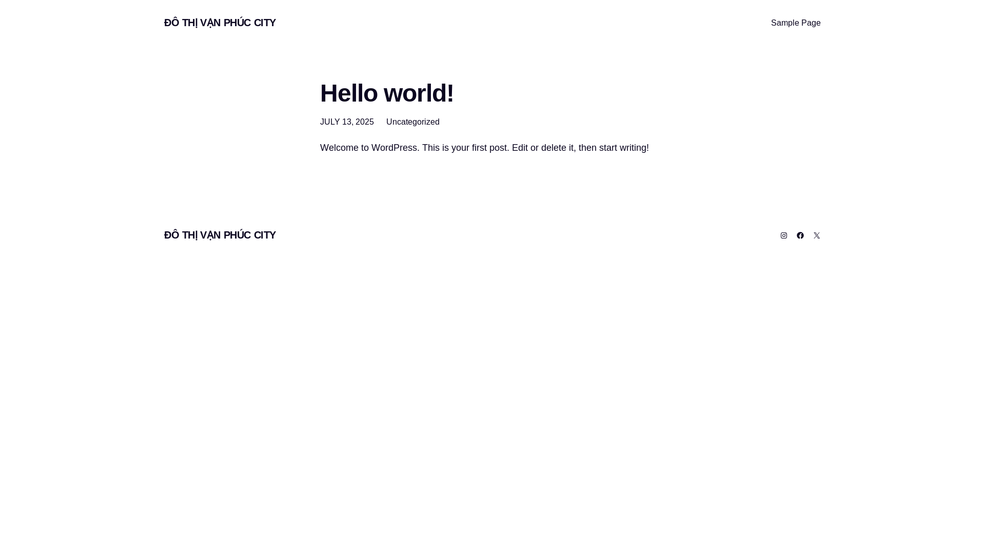 website screenshot of https://dothivanphuccity.vn/