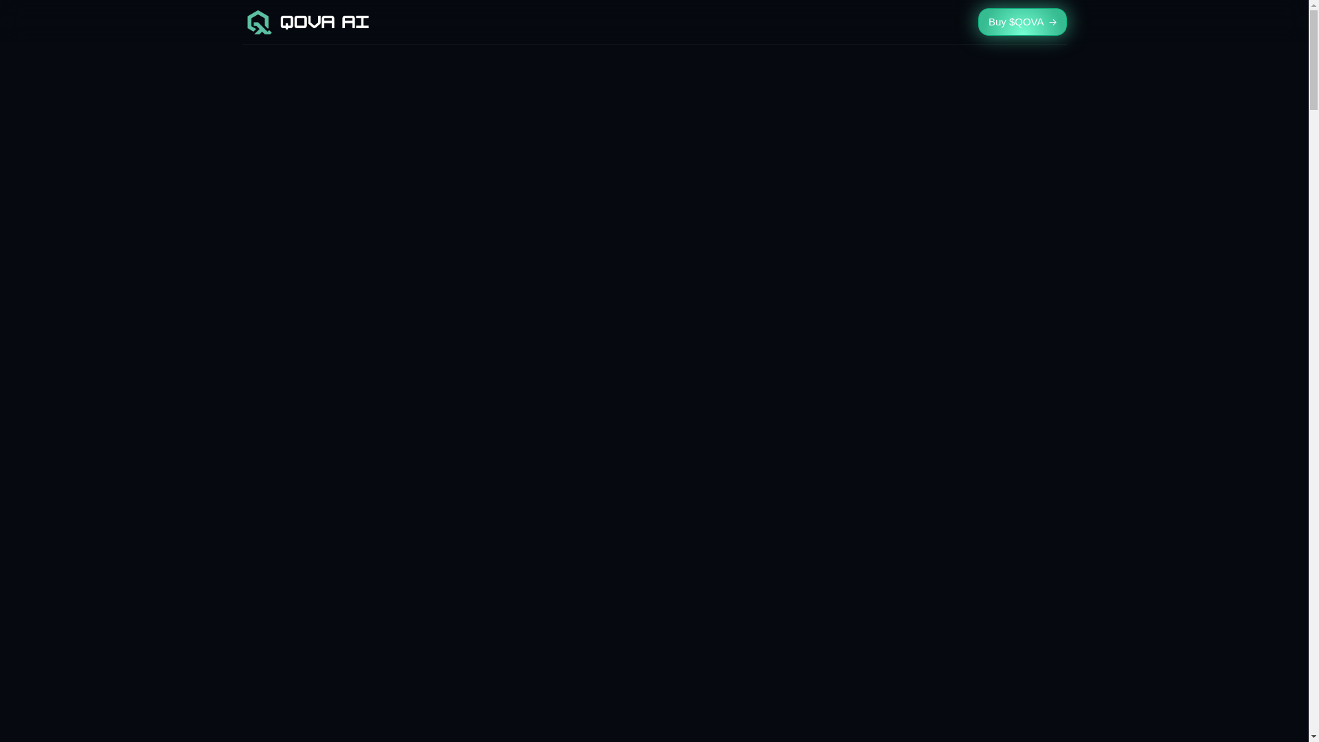 website screenshot of https://qovaai.agency/