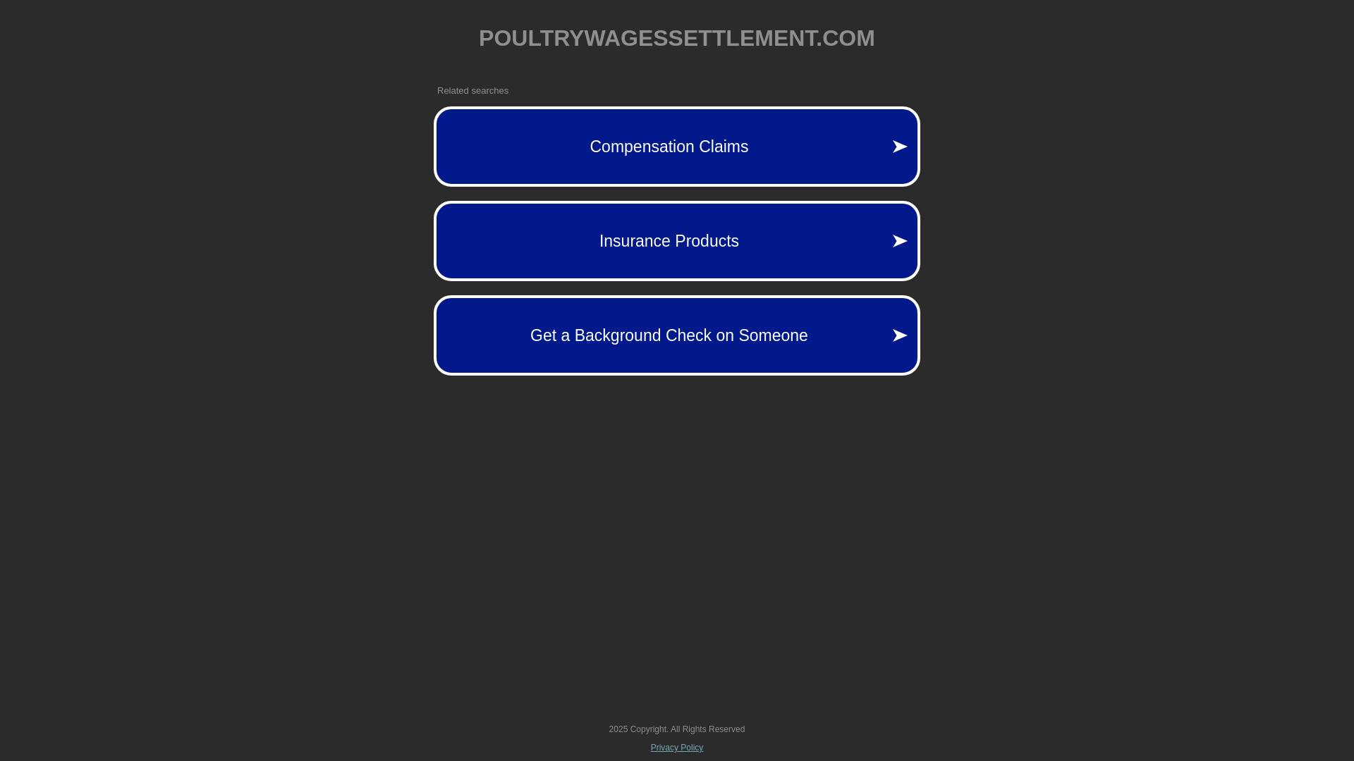 website screenshot of https://poultrywagessettlement.com/