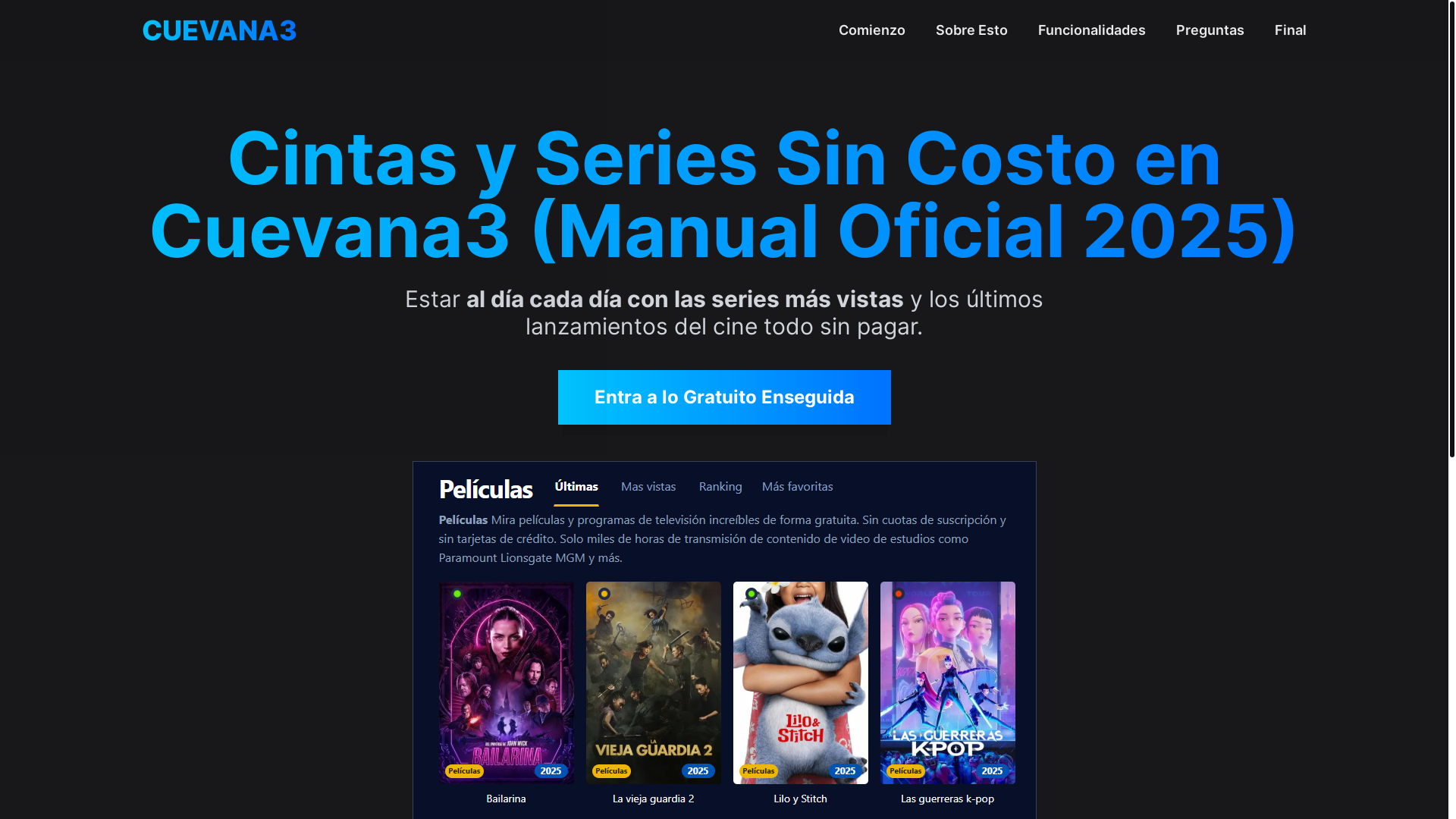 website screenshot of https://cuevana3-5gqk.pages.dev/