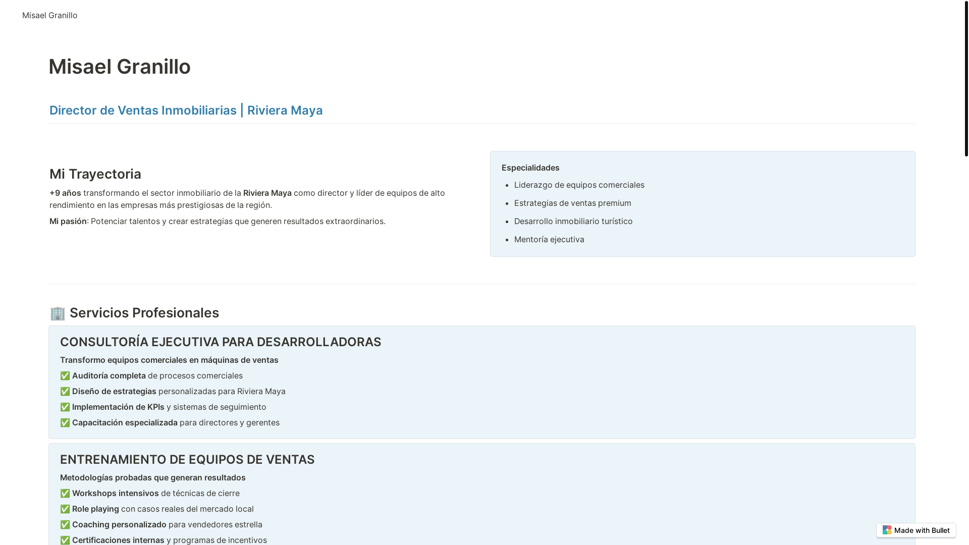website screenshot of https://misael-granillo-bullet.pages.dev/