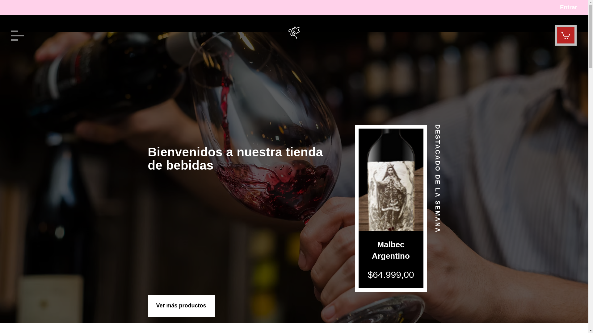 website screenshot of https://pinawines.store/
