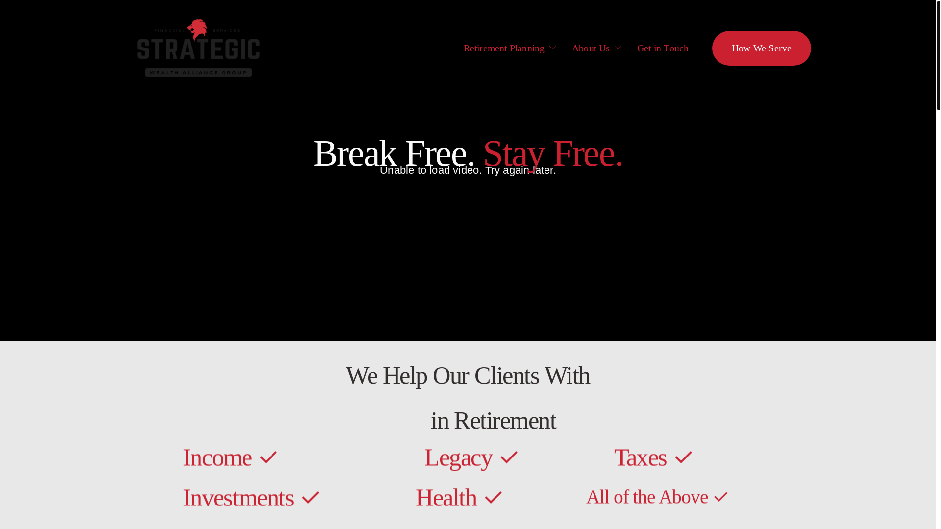 website screenshot of https://strategicwealthalliance.net/