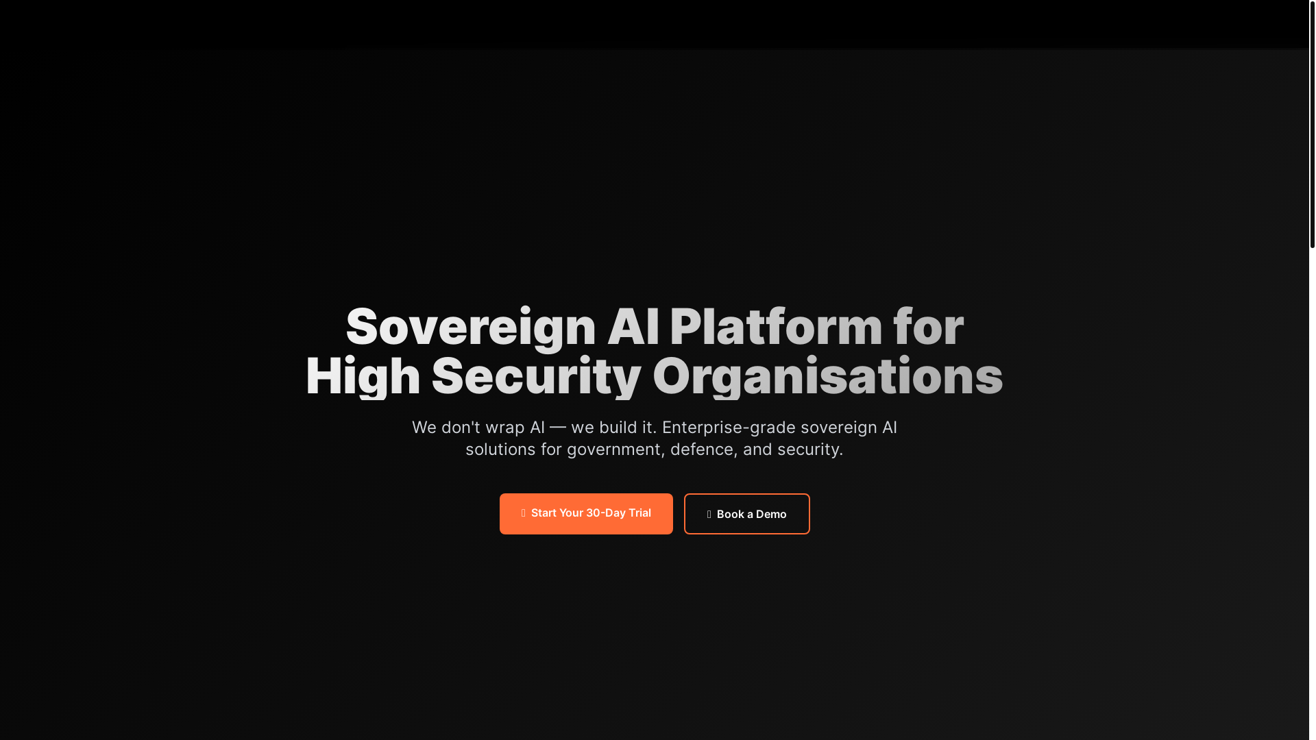 website screenshot of https://sovereign-ai-platform.pages.dev/
