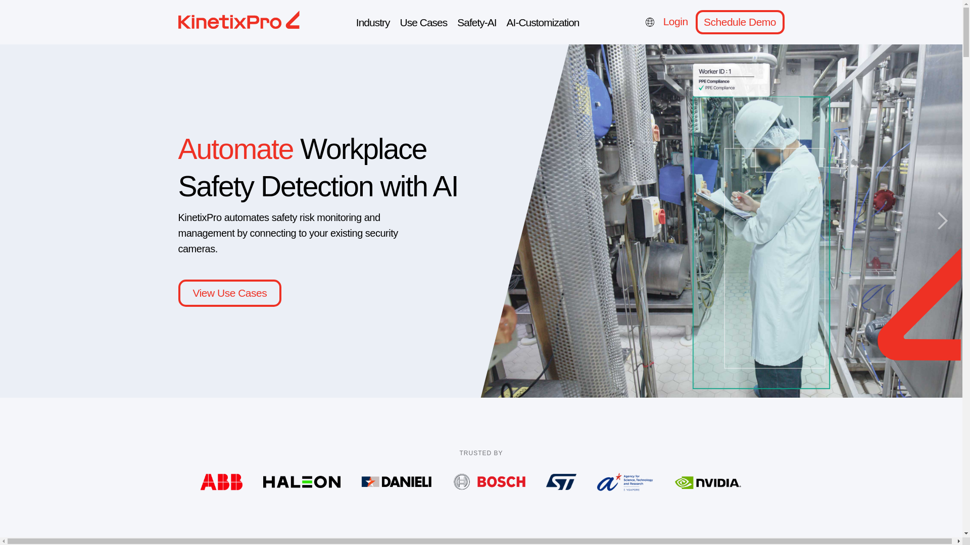 website screenshot of https://kinetixproailab.com/