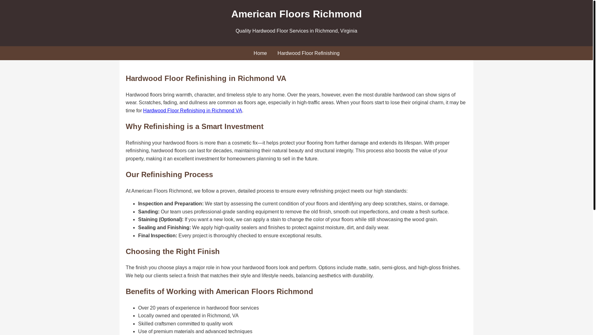 website screenshot of https://hardwood-floor-refinishing-richmond-va.pages.dev/