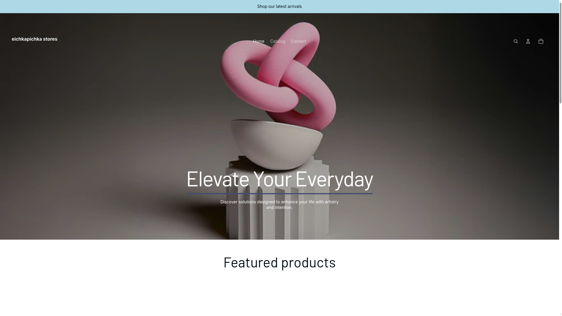 website screenshot of https://eichkapichkastores.shop/