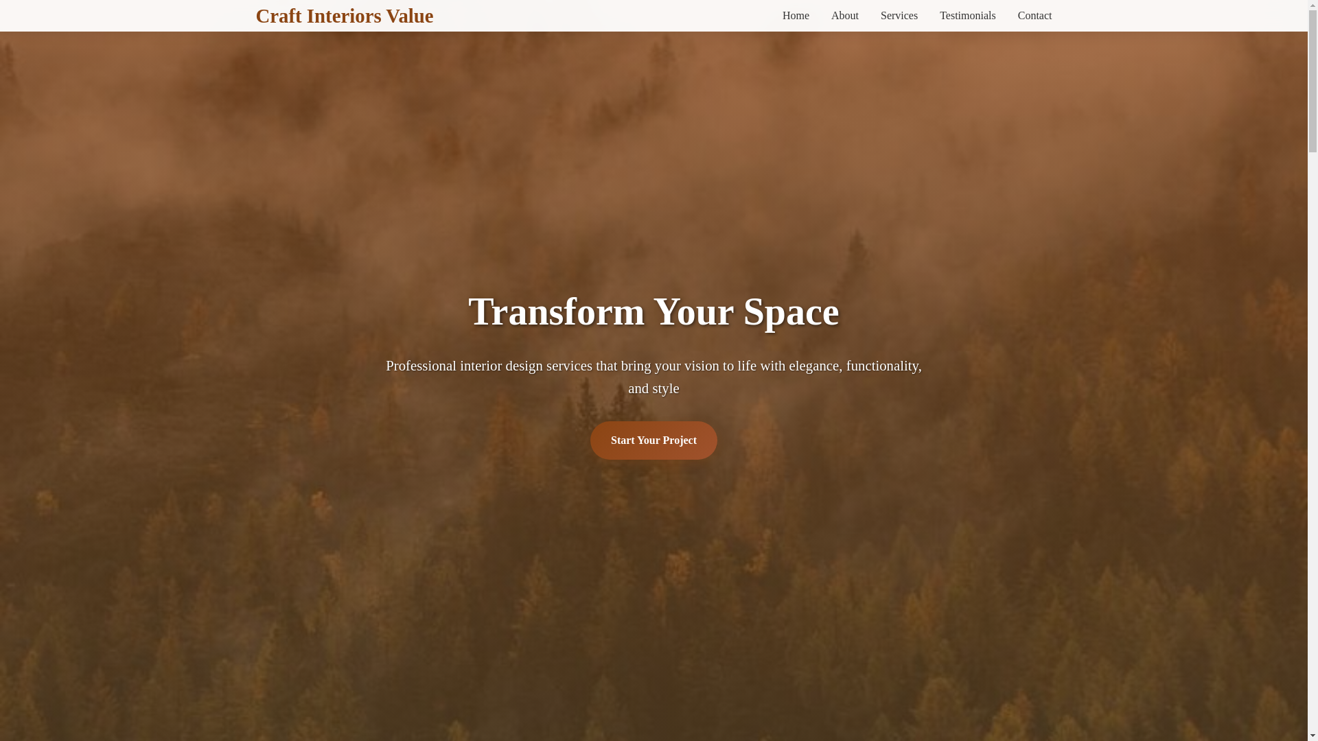 website screenshot of https://craftinteriorsvalue.sbs/