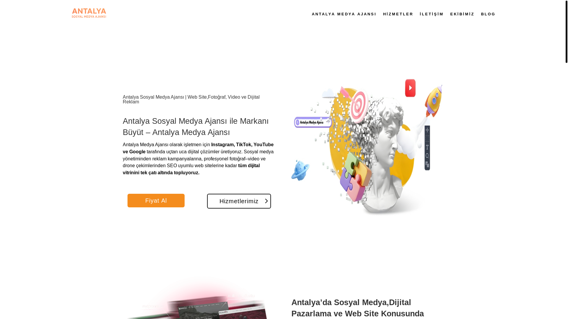 website screenshot of https://antalyamedyaajansi.com/