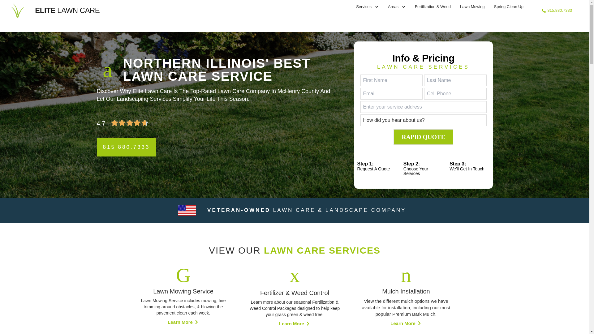 website screenshot of https://static-myelitelawncare-com.pages.dev/