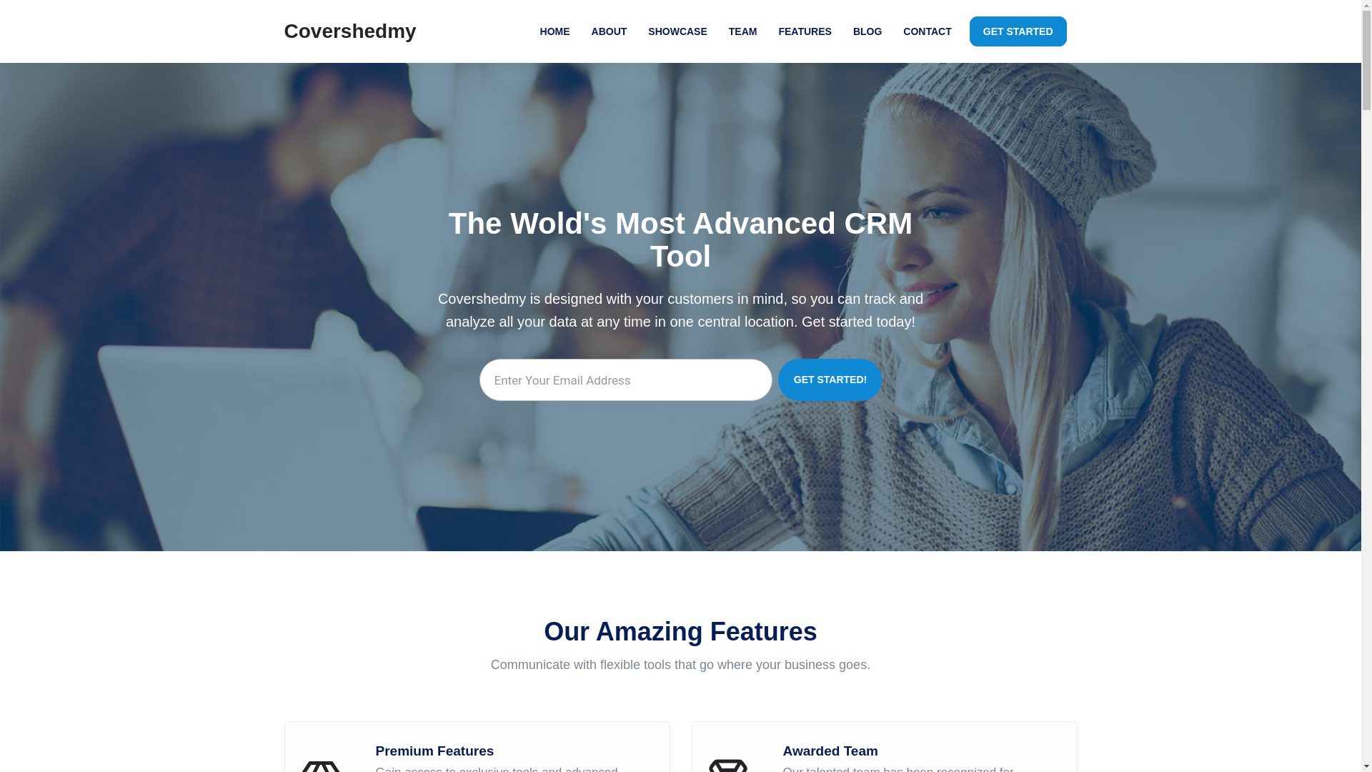 website screenshot of https://covershed.my.id/
