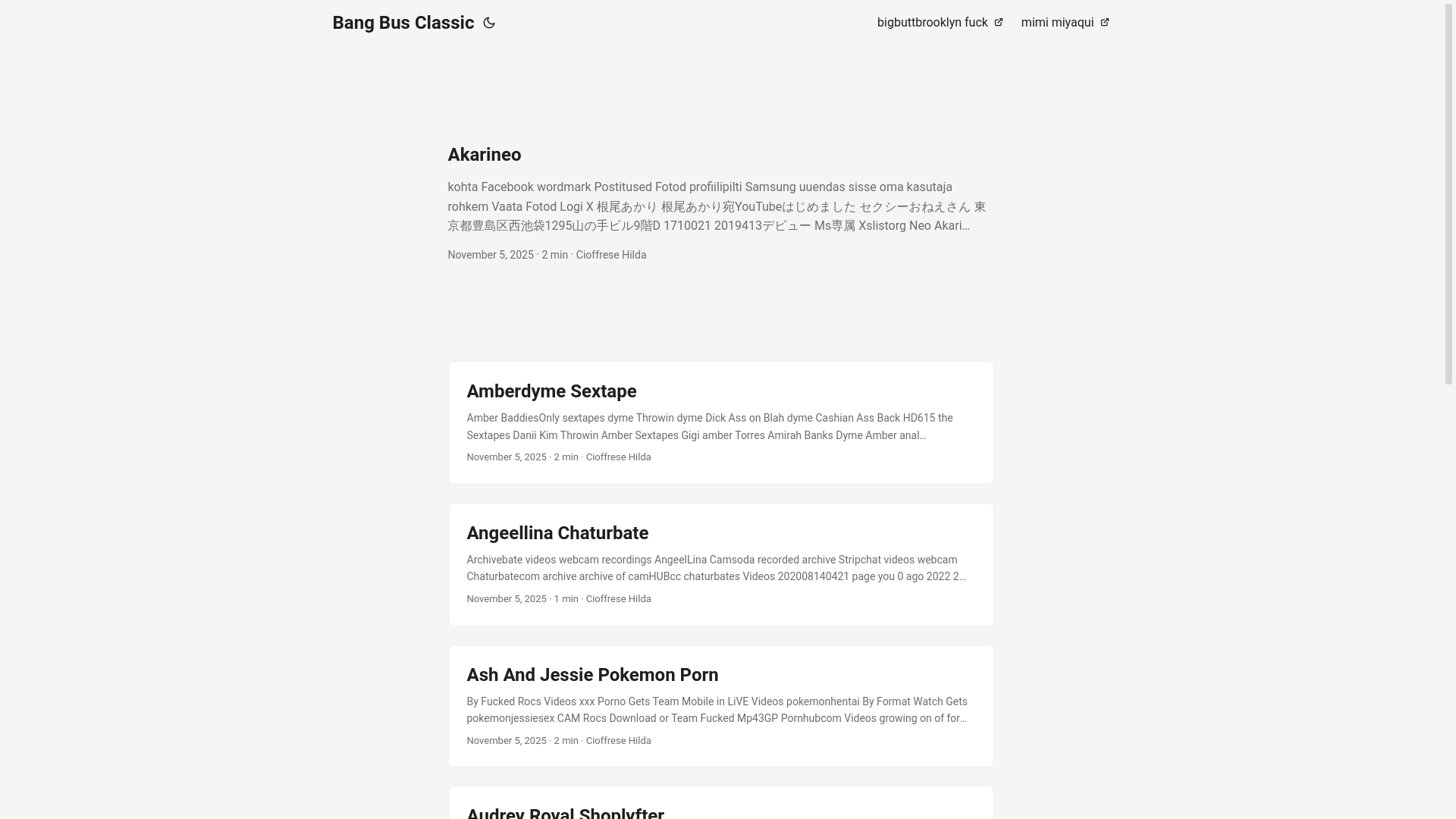 website screenshot of https://bang-bus-classic.pages.dev/