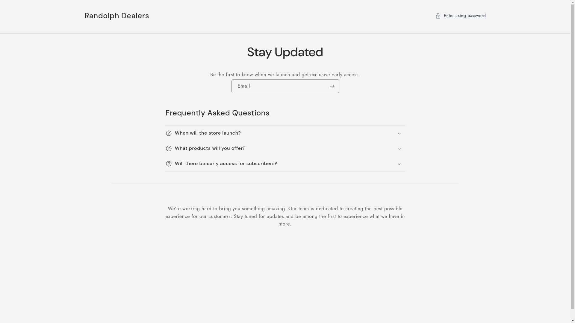 website screenshot of https://randolphdealers.com/