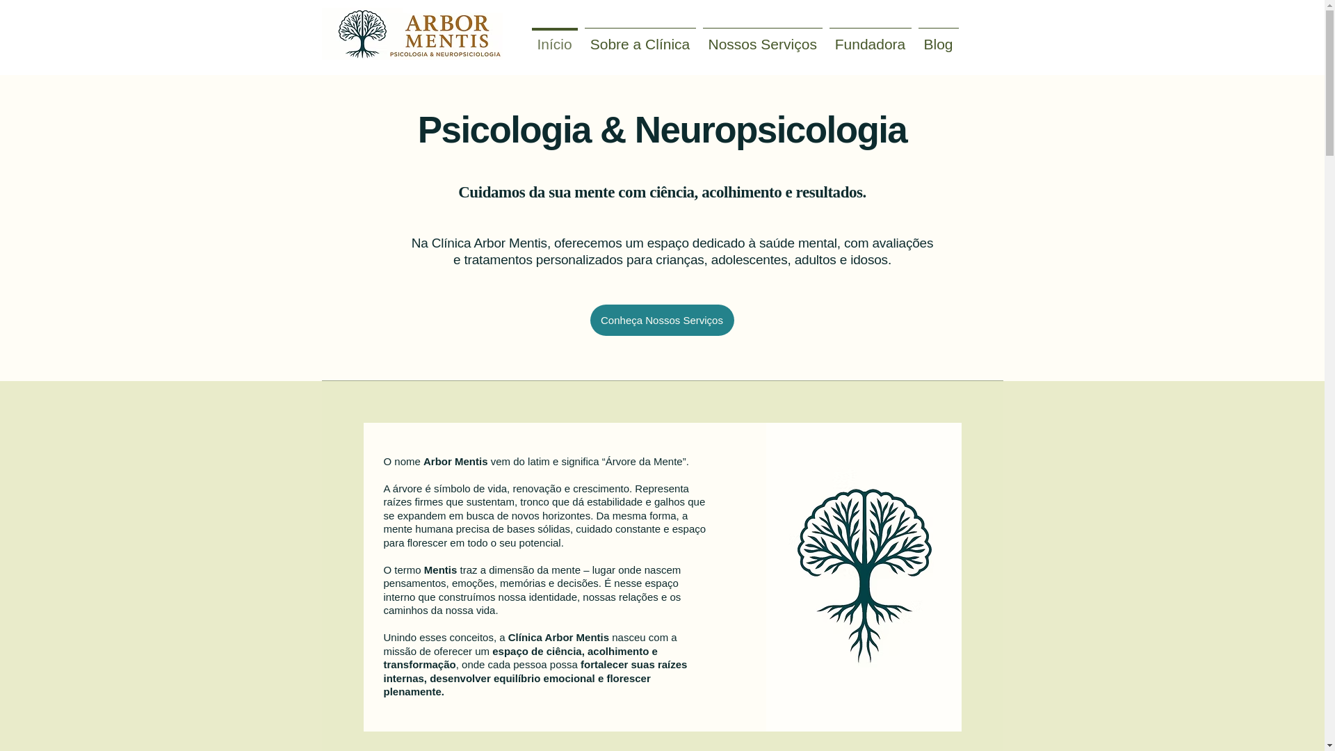 website screenshot of https://arbormentis.com.br/