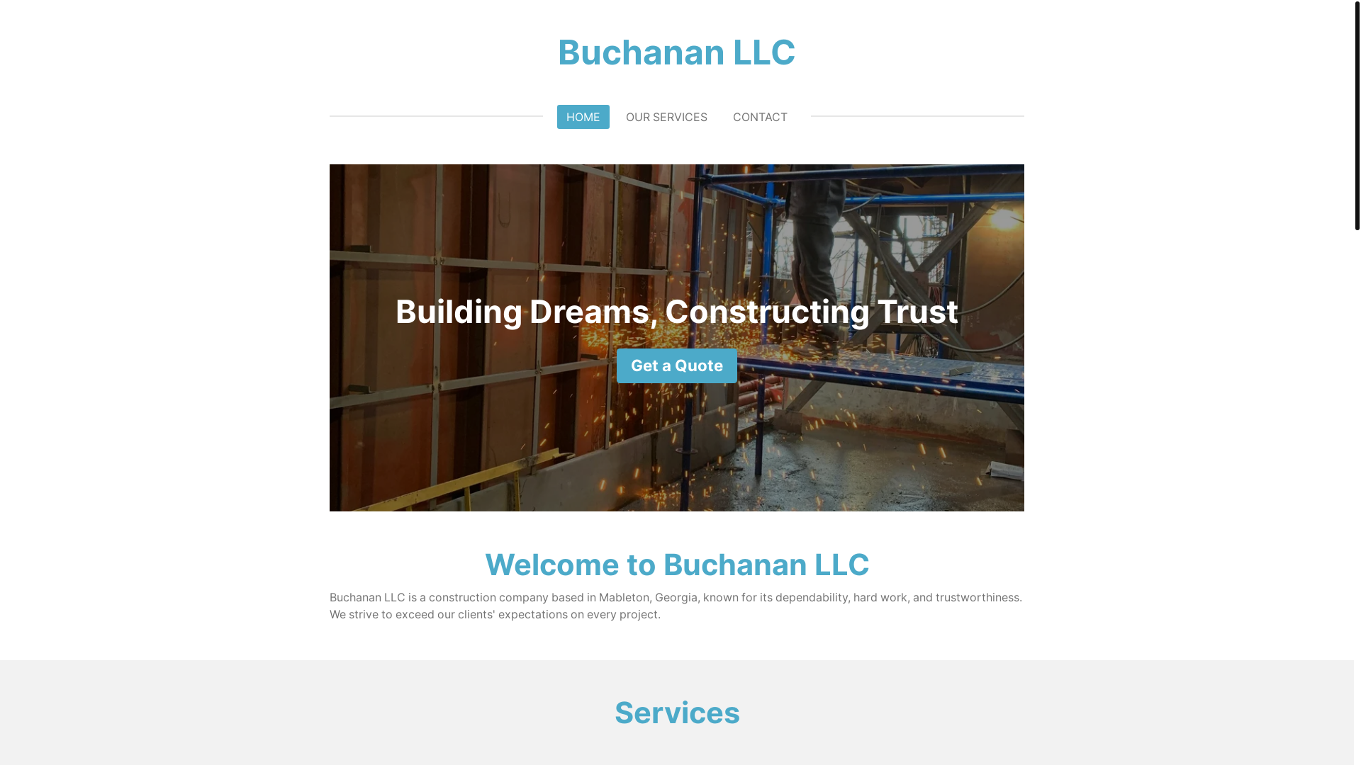 website screenshot of https://buchanan-llc.com/