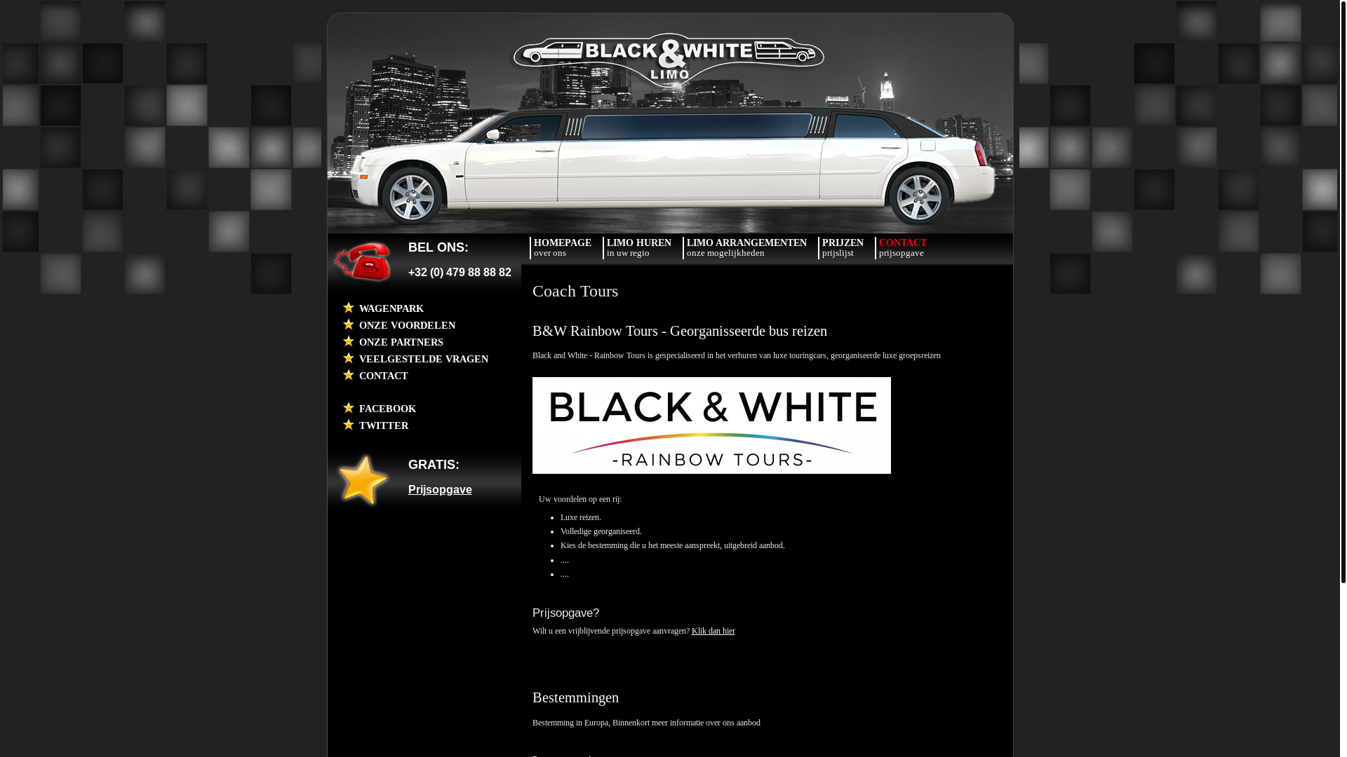 website screenshot of https://rainbowtours.be/