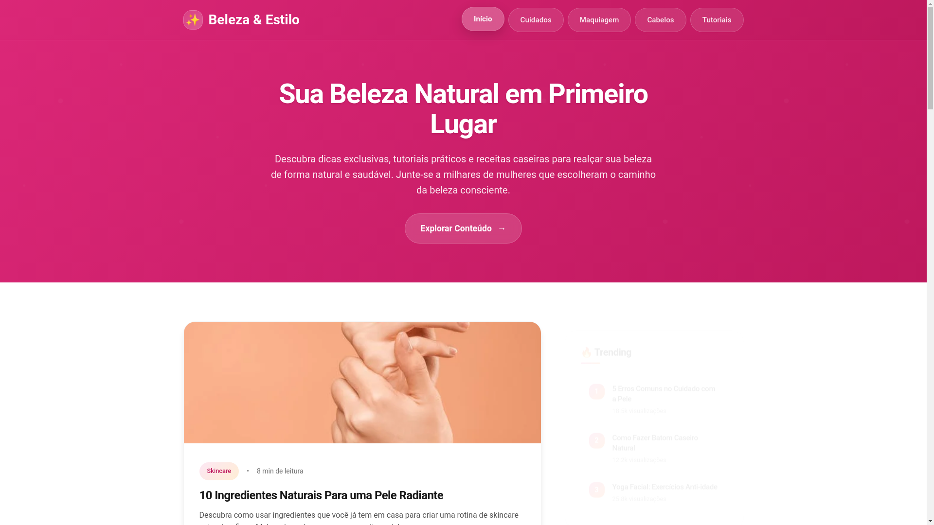 website screenshot of https://vizzanobrasil.shop/