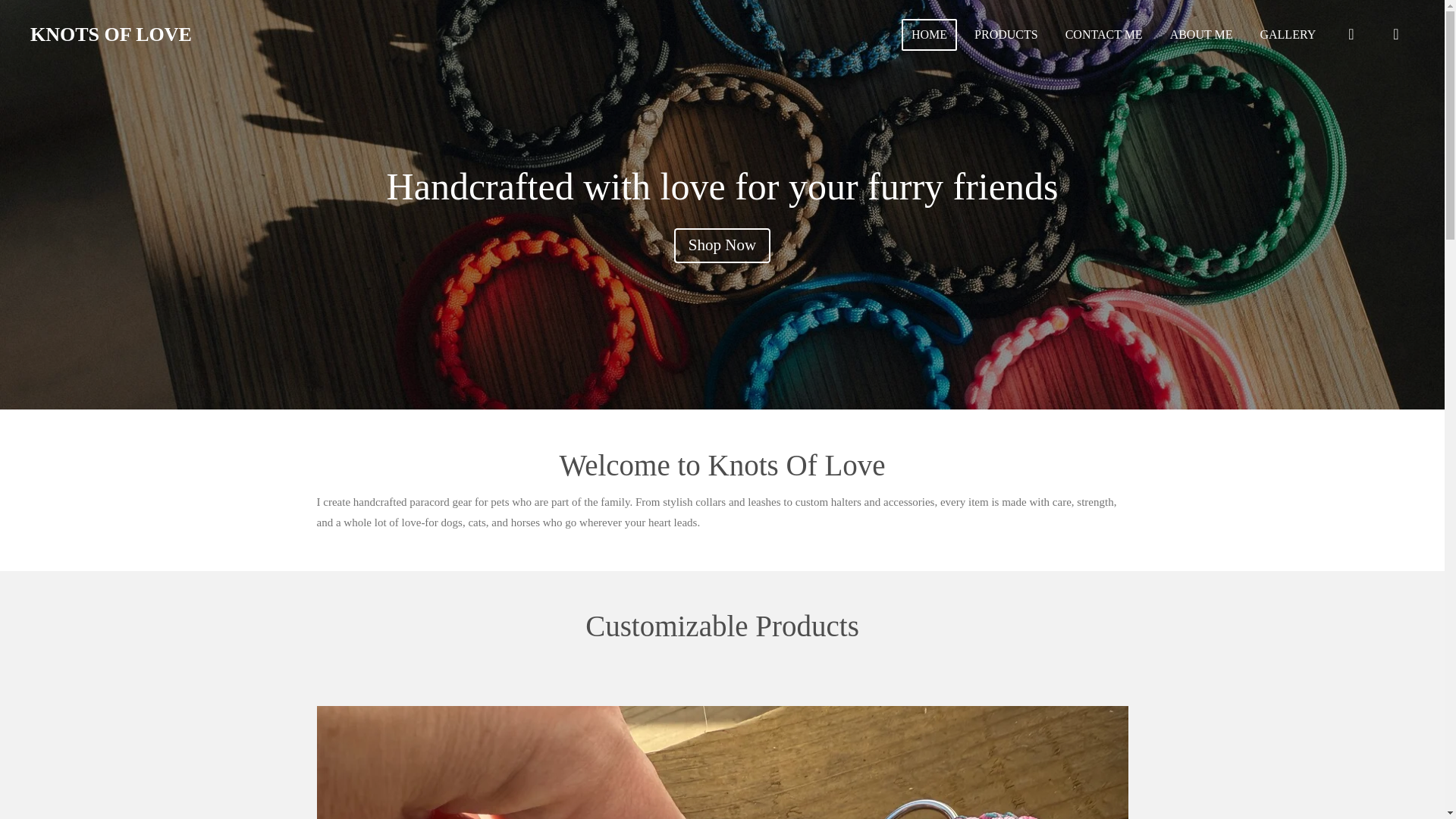 website screenshot of https://knotsoflove-pets.com/