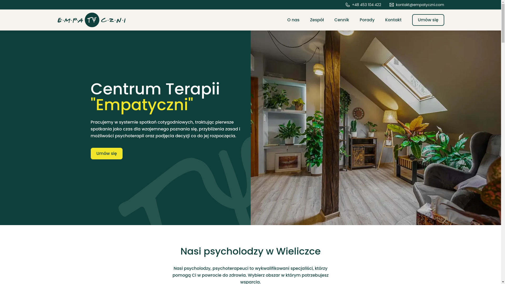 website screenshot of https://empatyczni-com.pages.dev/