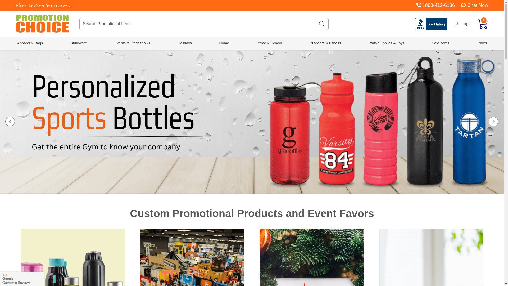 website screenshot of https://promotionchoice.shop/