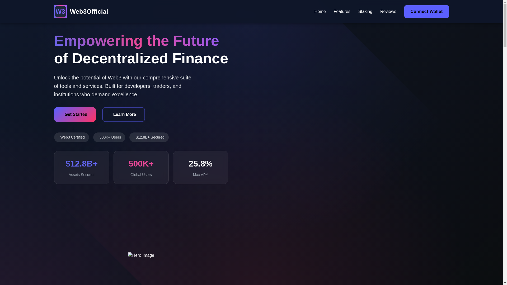 website screenshot of https://web3-ledgersync.com/