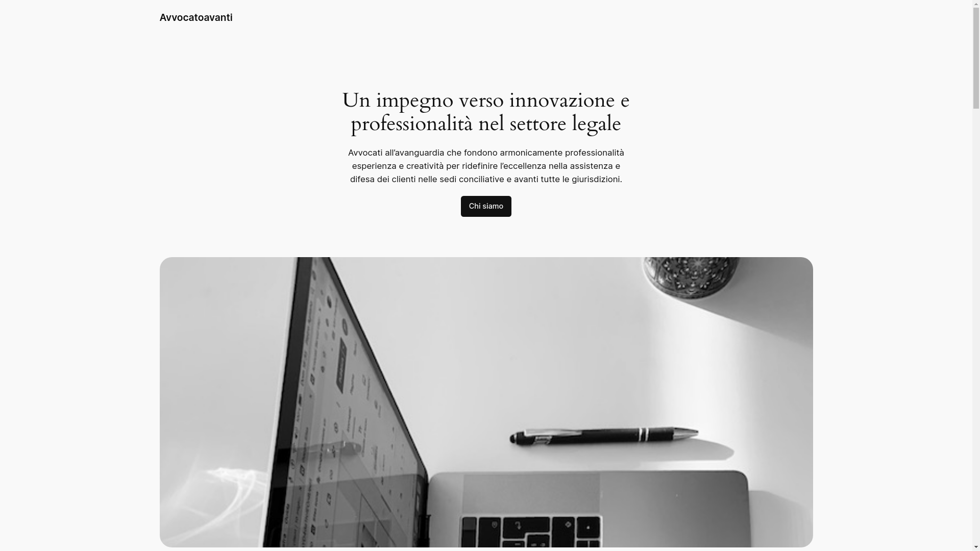website screenshot of https://avvocatoavanti.eu/