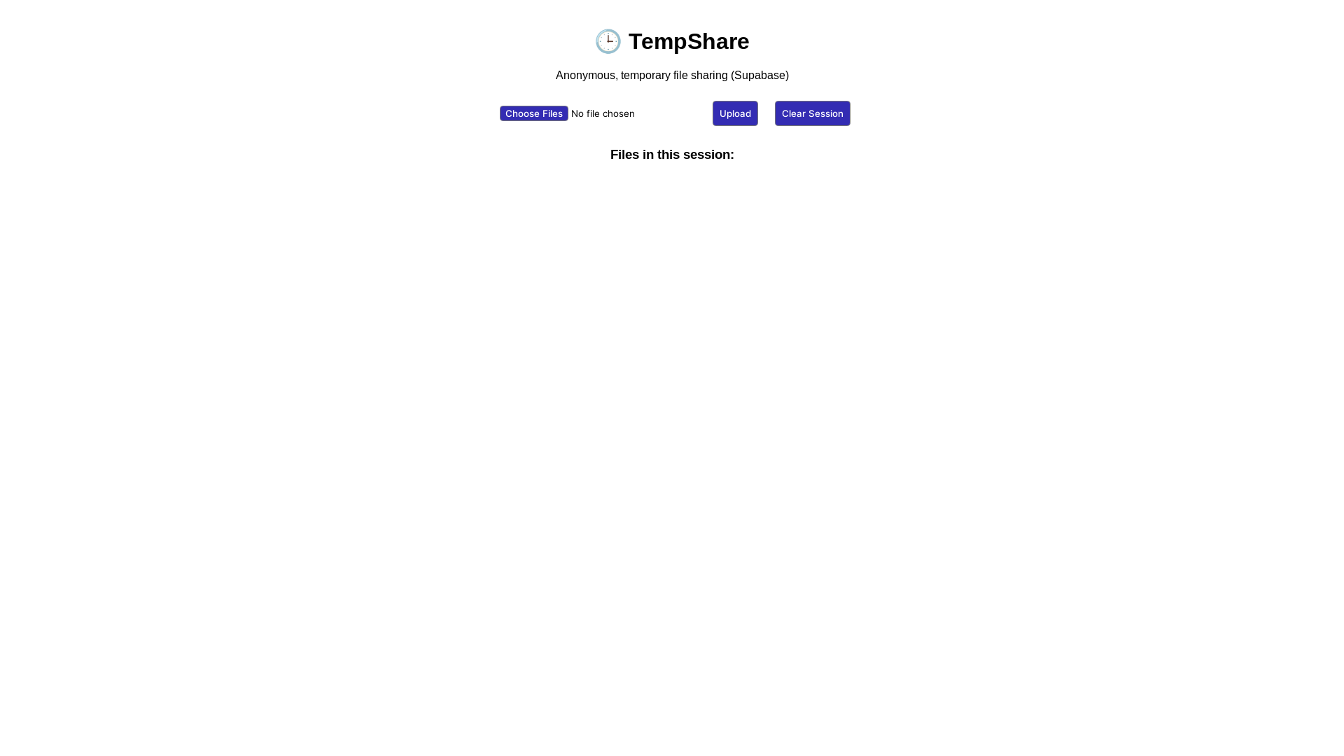 website screenshot of https://minimal-temp-share.pages.dev/