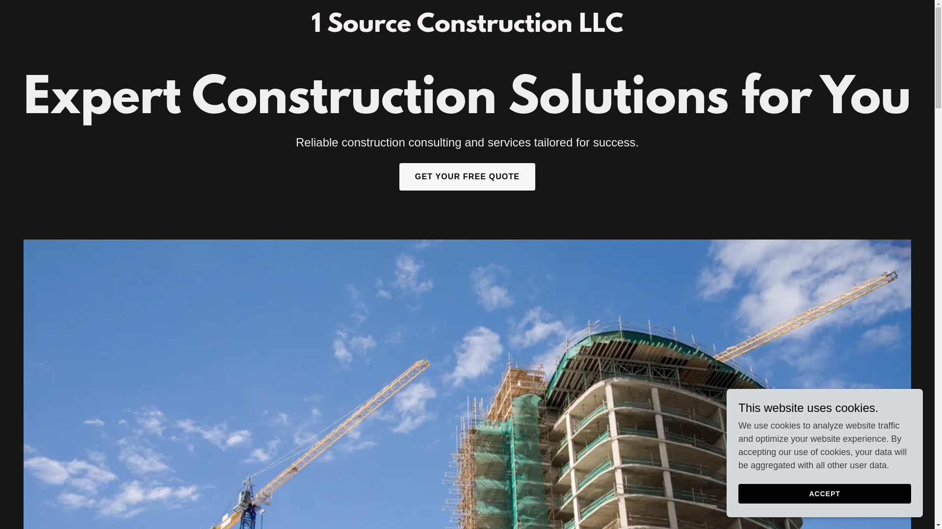 website screenshot of https://1sourceconstructionllc.com/