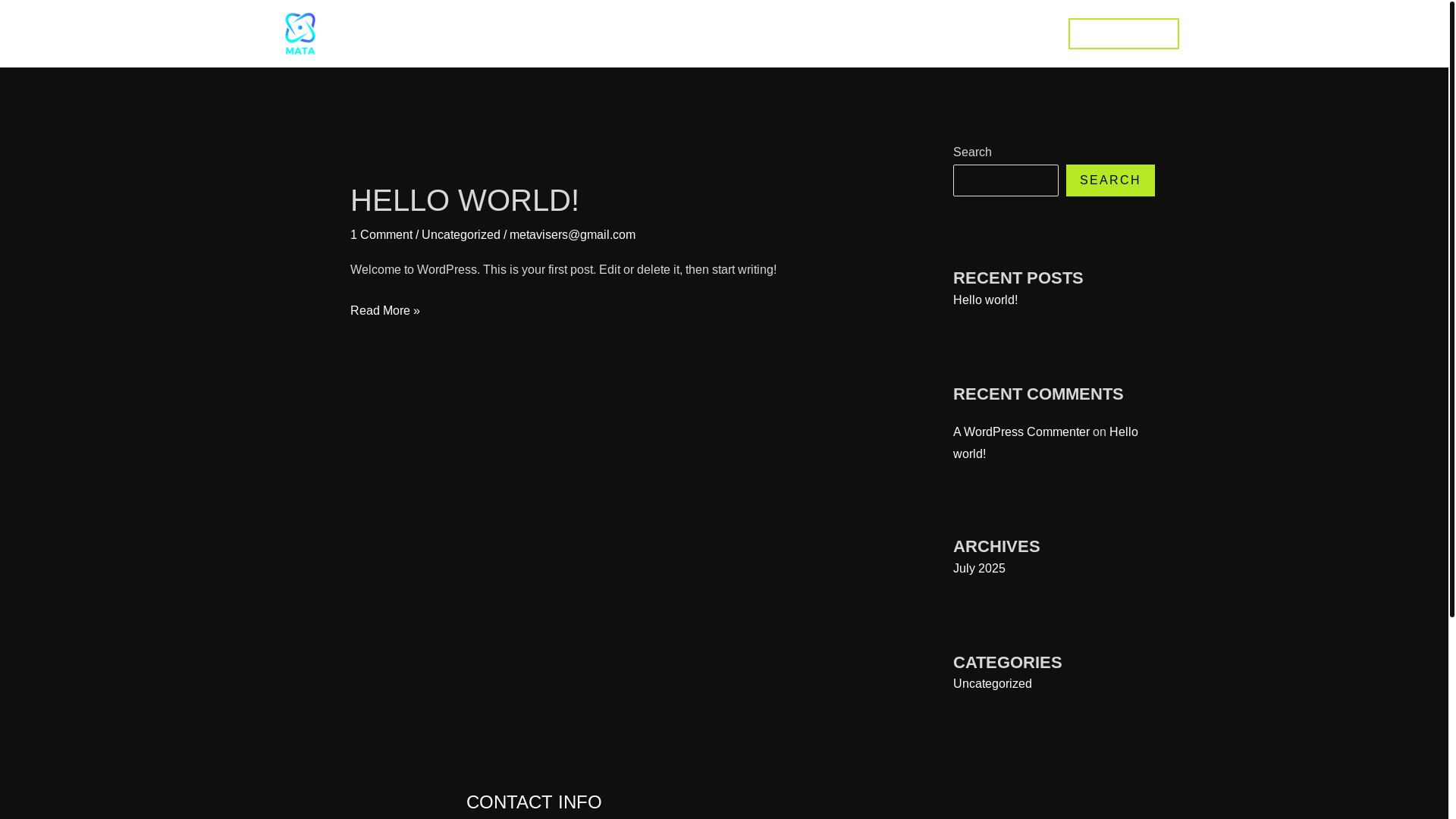 website screenshot of https://metavisers.co.uk/