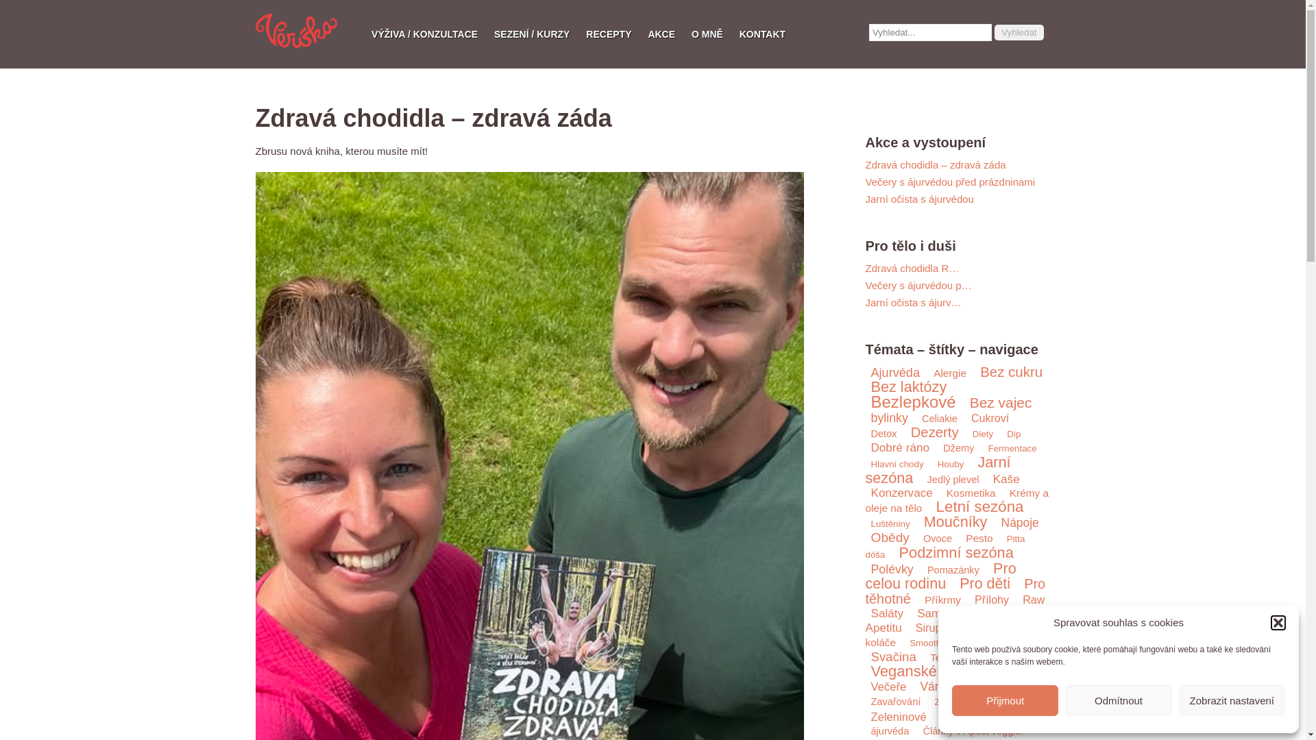 website screenshot of https://zdravachodidla-zdravazada.cz/