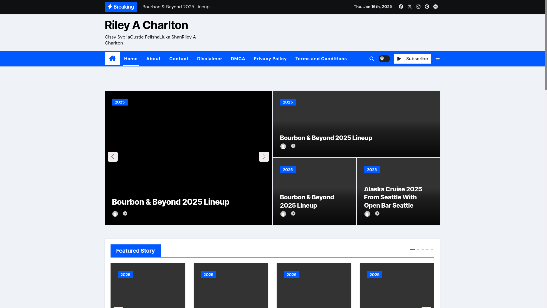 website screenshot of https://rileyacharlton.pages.dev/