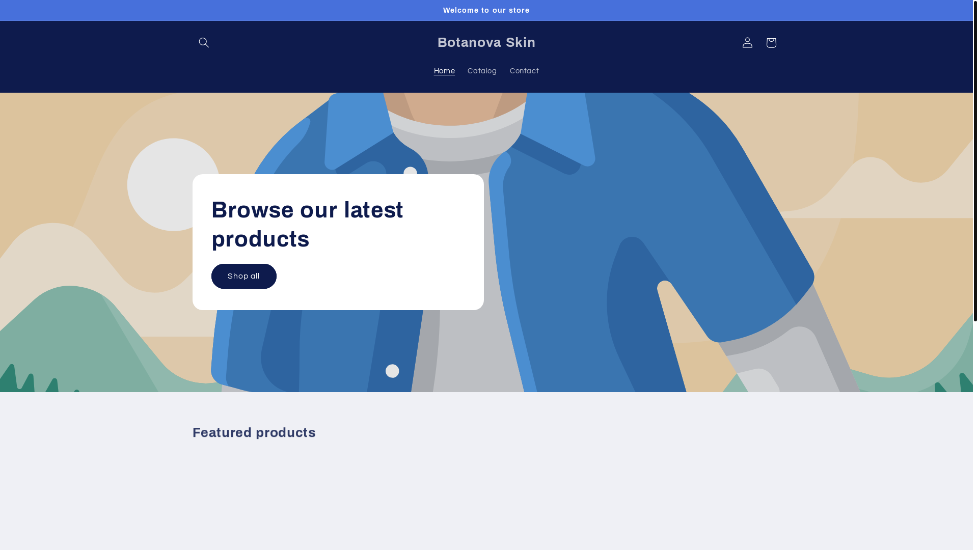 website screenshot of https://botanovaskin.com/