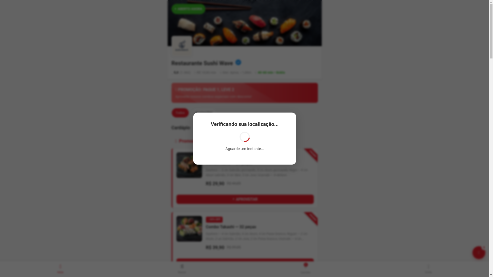 website screenshot of https://sushiwave.shop/
